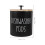 Black Round Dishwasher Detergent Container Wooden Box with 2