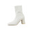Botas de cano curto femininas Willtoo com salto bloco grosso e malha elástica. 2