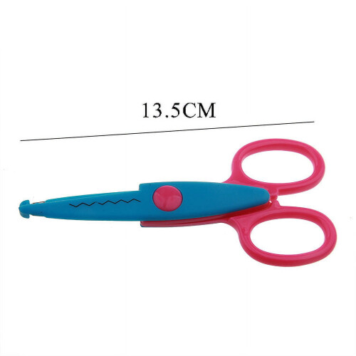Lace Scissors Set Decorative Wave Pattern 6 Pack 2