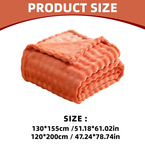 Purple Flannel Fleece Throw Blanket 3D Bubble Texture 2