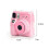 Estuche transparente Instax Mini SE con correa y pegatina. 5