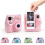 Instax Mini SE clear case with strap and sticker 3 pcs 2