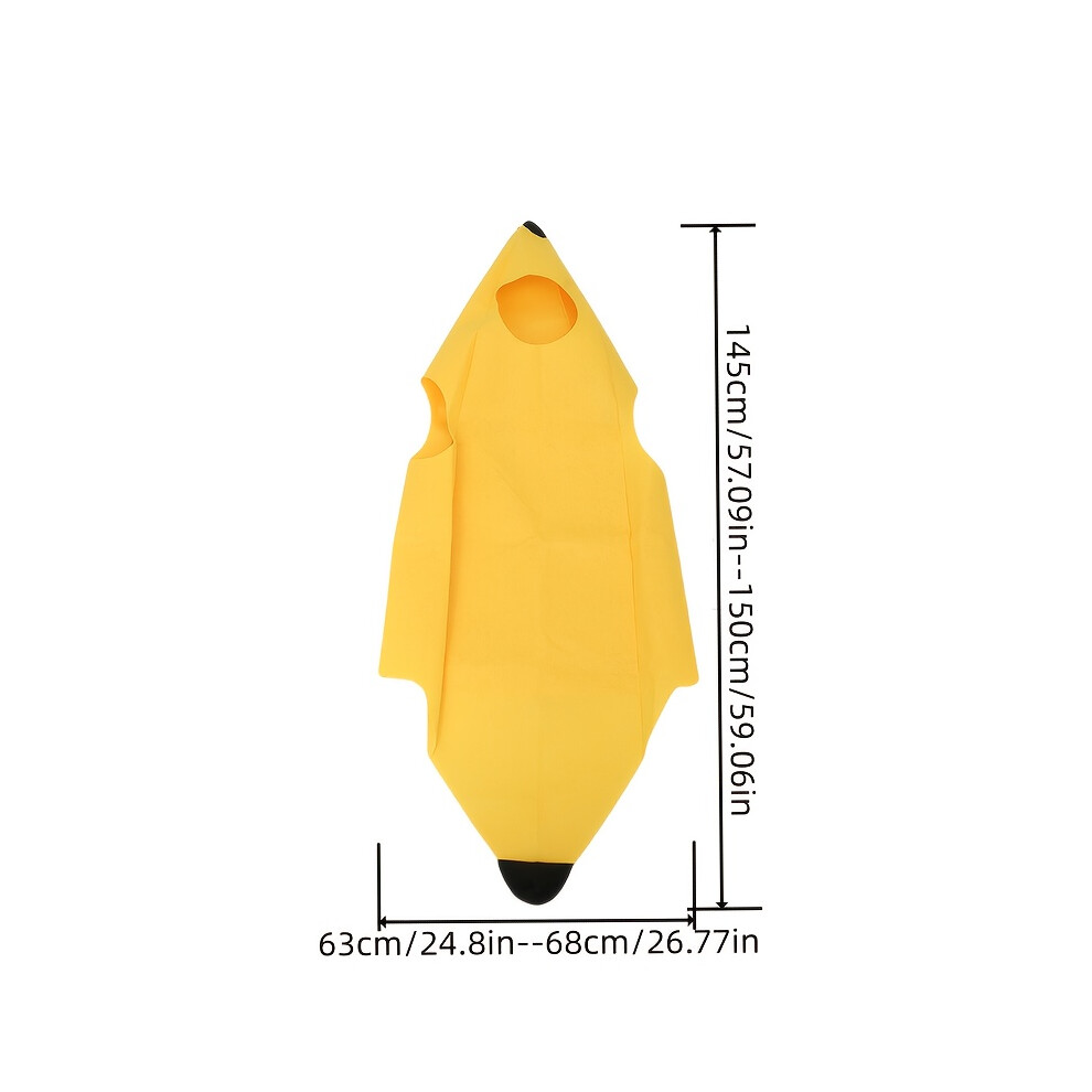 Photos - Fancy Dress Unisex Banana Costume Made Of, Feather-Free, Suitable for Most People, Does Not Require Electricity to Use