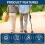 Foldable Adjustable Walking Cane with Alarm LED Light and 3