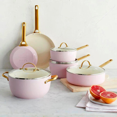 GreenPan GreenPan Padova Reserve 6 Piece Set Blush Pink 2