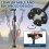 Foldable Adjustable Walking Cane with Alarm LED Light and 6