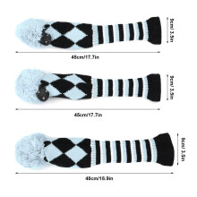 Golf Club Headcovers Set of 3 Knitted