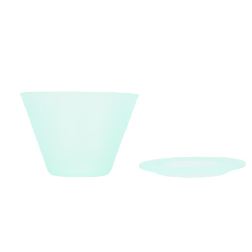 Lebensmittelgeeignetes PP Flacher Boden Pour-Over-Kaffeefilter Hellgrün 2