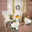 Conjunto de 3 peças de roupa de coelho da Páscoa para ganso de jardim de cimento/plástico de 23 polegadas – Decoração para varanda e jardim 4