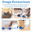 Balle rechargeable pour chat avec queue en plumes et télécommande – Convient aux chats et chatons d'intérieur 7
