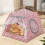Cat Cave Bed Soft Warm Foldable Washable Tent with 5