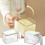 Clear spice organizer box with lids 6-pack 2