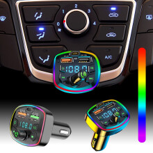 20W Bil Bluetooth 5.0 Trådlös Handsfree Bil FM-sändare Mottagare Radio MP3-adapter Spelare på Rea
