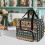 Τσάντα Tote με επένδυση για ραπτομηχανή Aztec Tribal με μοτίβο αγελάδας – Μεγάλη 2