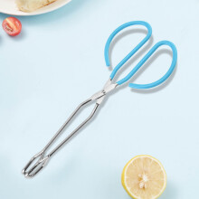Stainless Steel Scissor Tongs, 10.91", Heat Resistant, Non-Slip, for Grilling, BBQ, Serving – Compatible with All Cookware