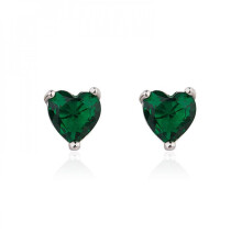 925 Sterling Silver Stud Earrings Birth Cubic Zircon Fashion Jewelry For Women
