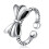 Inel din argint sterling cu fluture și zirconiu cubic 1