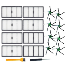 Replacement Hepa Filter and Side Brush Compatible with iRobot Roomba S9 S9+