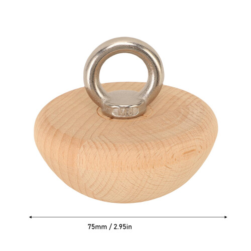 2er-Pack Pull-Up-Griffball 75 mm Buche-Halbkugel 1