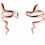 Boucles d'oreilles manchette serpent en argent sterling, à clip, sans perçage 1