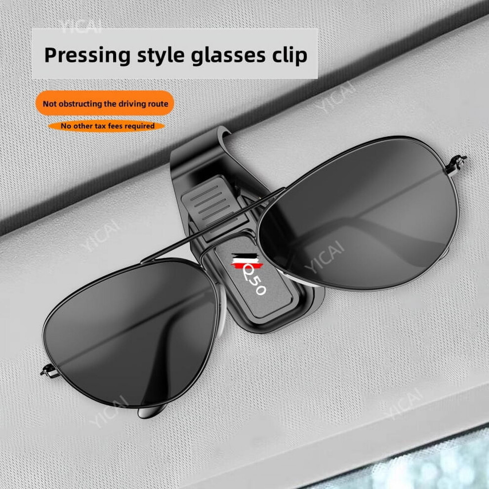 For Infiniti Q50 Press Type Car Sun Visor Glasses Holder Clip Built In Sponge To Prevent Scratches On Glasses 9448483015646