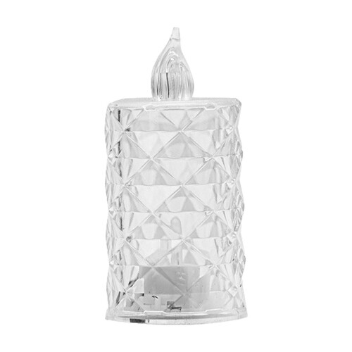 Velas LED de cristal, funcionan con pilas, blancas. 1