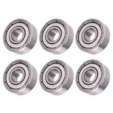 10Pcs Stainless Steel S606Z Miniature Single Row Ball Bearings, 6x17x6mm