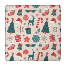 Ultimate Christmas Table Cover for 34x34 Sq Tables, Elastic Spandex, Wrinkle-Free, Holiday Hosting – Compatible with 34x34 Tables