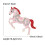 Broche cheval en émail avec strass, verte 3