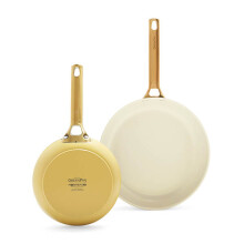GreenPan Padova Reserve 2 Piece Frypan Set Sunshine Yellow