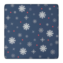 Kerstdesign stretch tafelkleed 36x36 inch vierkant, glad spandex materiaal, ideaal voor kersttafels en als bescherming voor feesttafels