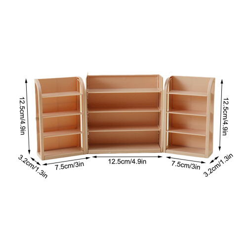 Mini Display Shelf Set 3pcs for Dollhouse and Mini Scenes 2