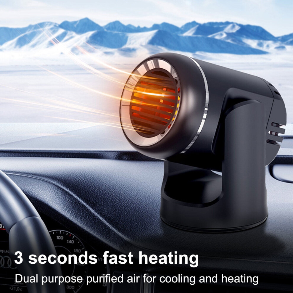 Space Heaters For Inside 12V 120W Car Defroster Car Electrical Appliances 360 Rotaing Car Windscreen Warmer Heater Car Fan Heater 9448483017930