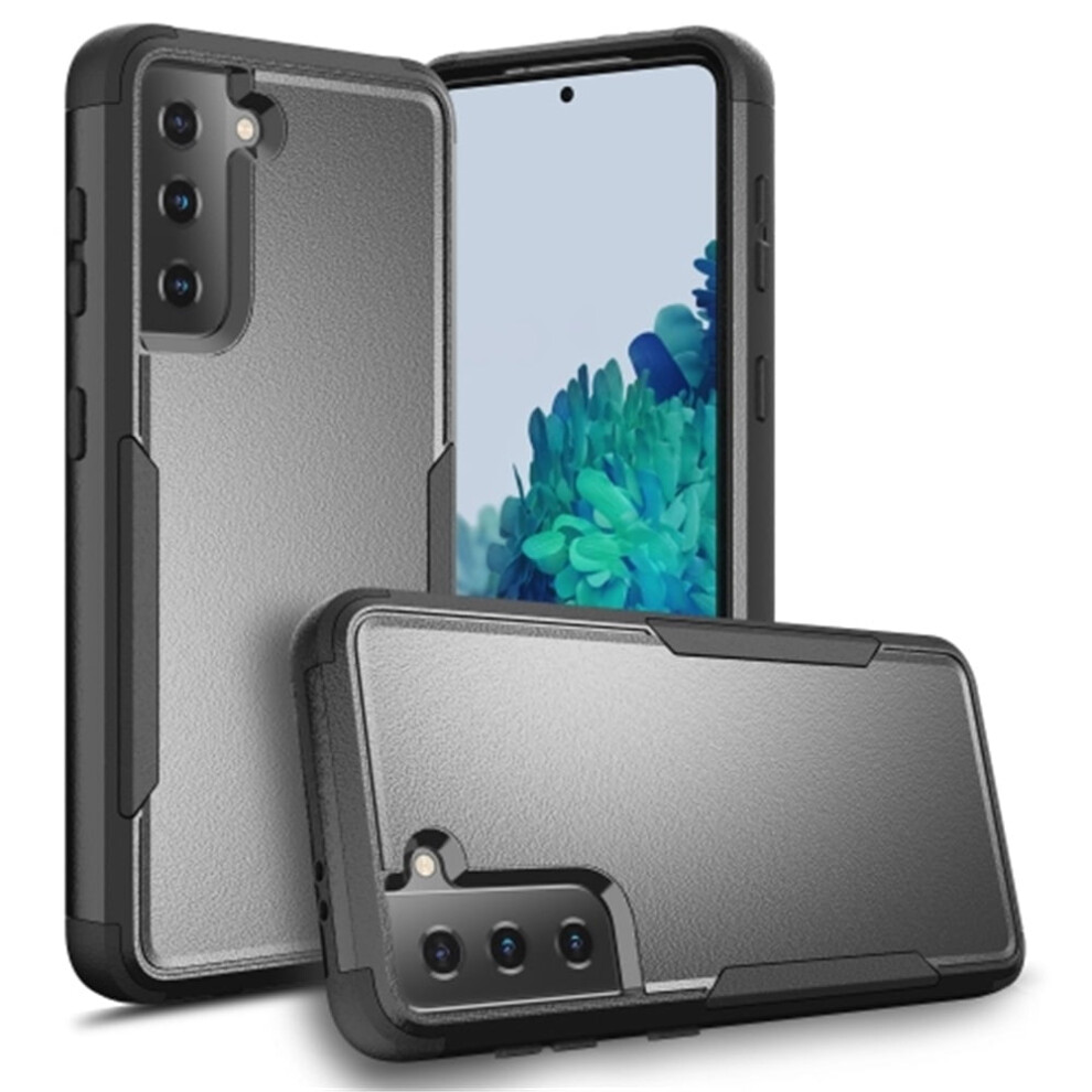 Heavy Duty 3-Layer Shockproof Bumper Case Compatible With Samsung Galaxy S21 5G 6.2-Inch, Dropproof & Full Protection, Black 9489952226057
