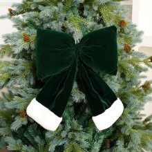 Christmas Red Multicolor Large Bright Silk Bow Decorations Christmas Shopping Mall Window Decoration Christmas Tree Ornaments