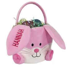 Easter Storage Basket with Plush Eggs Bunny Theme 1 Pack