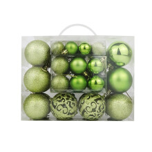 Shatterproof Christmas Balls Ornaments Mint Green 50 Pcs