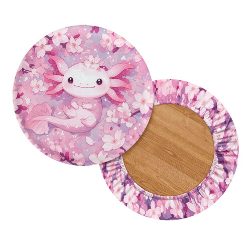 Στρογγυλά καλύμματα σκαμπό μπαρ Axolotl Cherry Blossom (L, 2 τεμάχια), αντιολισθητικά, 1