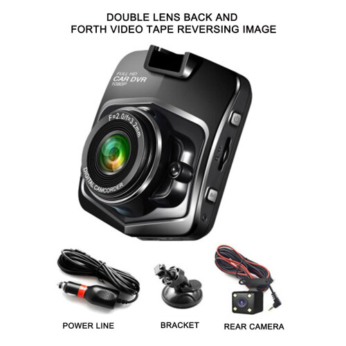 Liquidação! Câmera veicular portátil lulshou Dashcam de 2,4 polegadas HD 1080P com gravador DVR, gravação em loop e visão noturna. 1