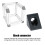 5Pcs Al Triangle Connector Block 20x20x20mm Black 7
