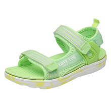 Strandsandaler för små flickor, flip-flops med mjuk botten – storlek 2–6, passar barnfötter