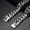 Κολιέ χιπ χοπ από ανοξείδωτο ατσάλι Miami Cuban Link Chain 6-22mm για άνδρες, ασημί χρώμα - 4