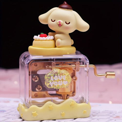 Cinnamon Dog Pudding Music Box Desktop Ornament 2