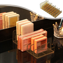 Clear Makeup Organizer Tray – Compatible with Eyeshadow Palettes & Sunglasses, Space-Saving, 16.8x9x5.1cm