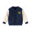 Børnejakke Drenge Piger Baseballjakker Stribet Sweater Basic Casual Vinterfrakke (Marineblå, 3-4 år) 1