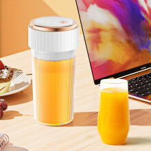 Blender portable rechargeable par USB, 450 ml, 6 lames en acier inoxydable, pour milkshakes et smoothies – Compatible avec la charge USB