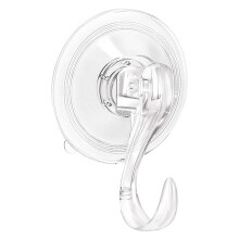Conjunto de 5 ganchos decorativos de ventosa transparentes e resistentes para janelas e portas de vidro. Removíveis e reutilizáveis, ideais para