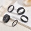 Ceramic Wedding Band Ring Black 8mm Size 12 4