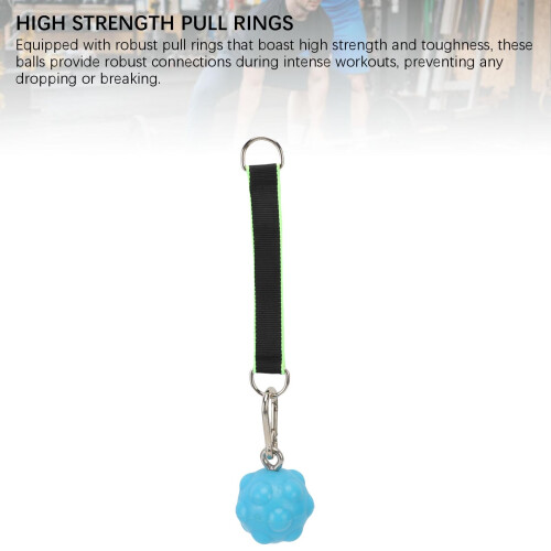 Rock Pull Up Ballgriffe 1 Stück Einheitsgröße TPE + Edelstahl Blau 2