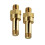 2PCS Studs Side Post Battery Terminal Adapter Standard Battery Side Post Extender Studs Brass and Long 3